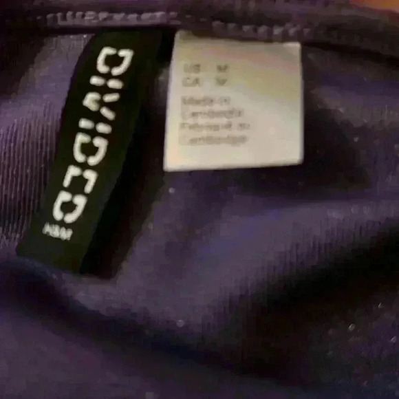 Divided Sparkly Purple Open Strappy Back Mini Dress Medium - Picture 5 of 5